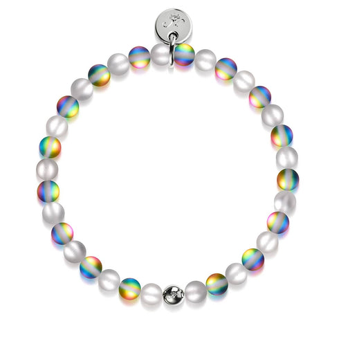 Poussière de fée | Argent | Bracelet de perles de verre sirène